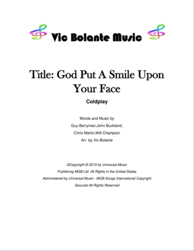 God Put A Smile Upon Your Face