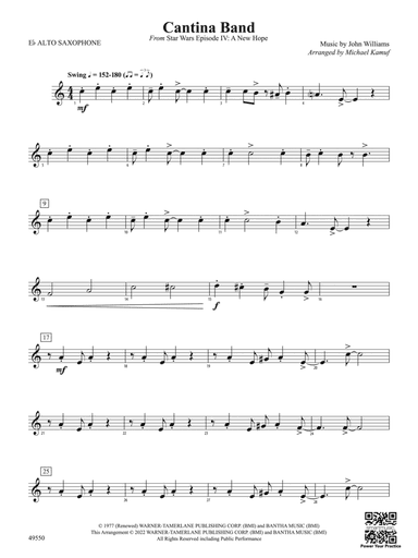 Cantina Band: E-flat Alto Saxophone