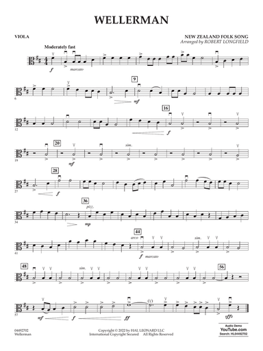 Wellerman (arr. Robert Longfield) - Viola