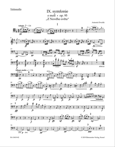 Symphony no. 9 in E minor, op. 95 "New World"