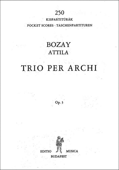 Streichtrio op. 3