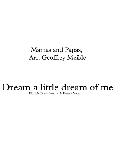 Dream A Little Dream Of Me