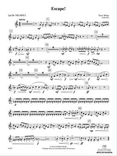 Escape!: 2nd B-flat Trumpet