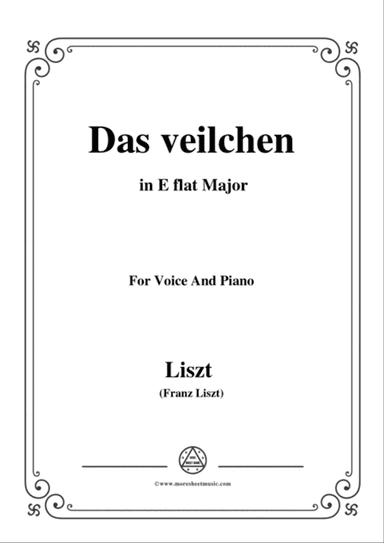 Liszt-Das veilchen in E flat Major,for Voice and Piano