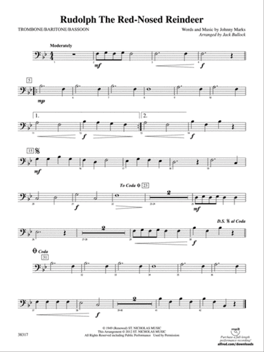 Rudolph the Red-Nosed Reindeer: 1st Trombone