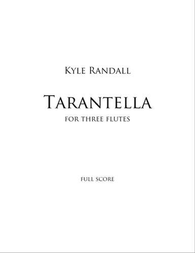 Tarantella for three flutes