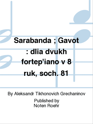 Sarabanda ; Gavot