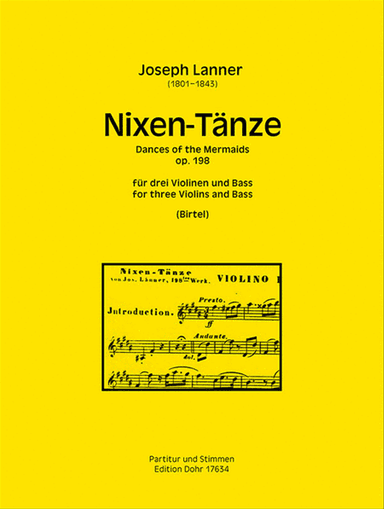 Nixen-TĂ€nze fĂŒr drei Violinen und Bass op. 198