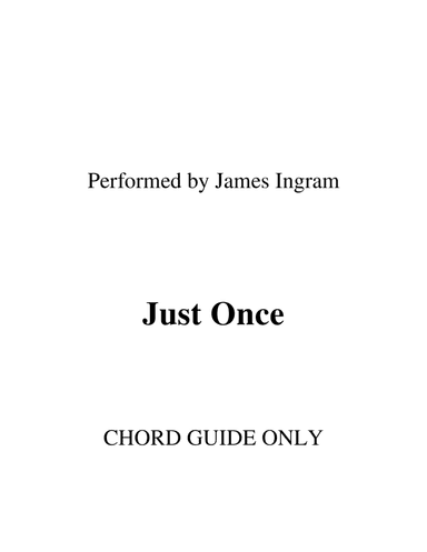 Just Once