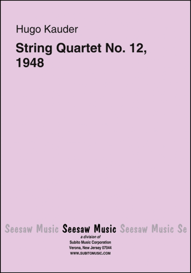 String Quartet No. 12, 1948