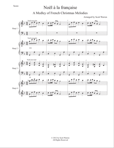 Noël à la française (4 harps)