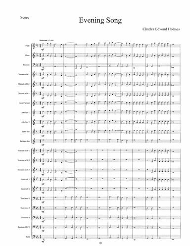 Evening Song--Concert Band Set