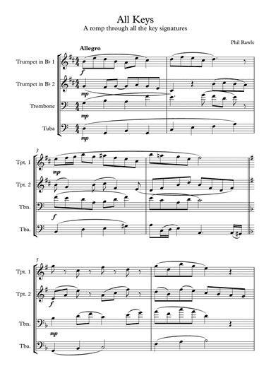 All Keys - Brass Quartet