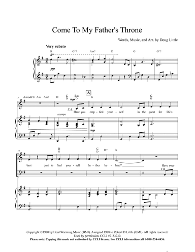 Come To My Father's Throne