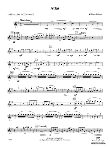 Atlas: 2nd E-flat Alto Saxophone