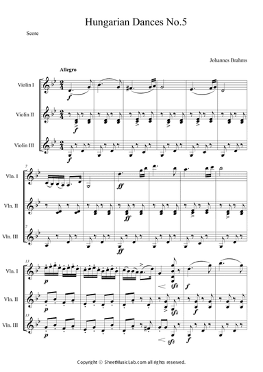 Hungarian Dances No.5