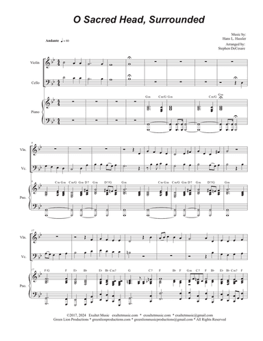 O Sacred Head, Surrounded (Duet for Violin and Cello)