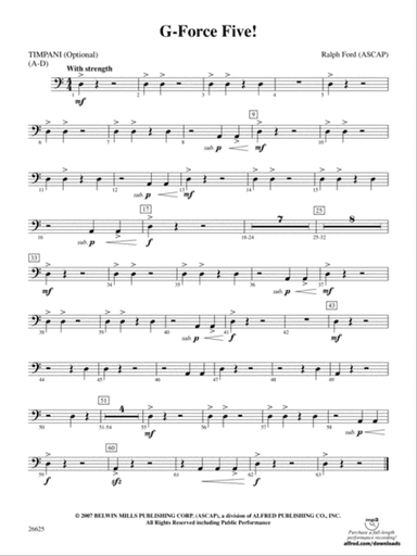 G-Force Five!: Timpani