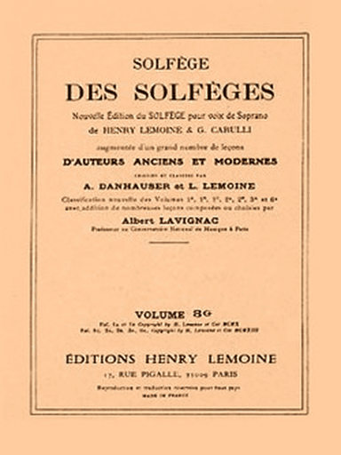 Solfege des Solfeges - Volume 3G sans accompagnement