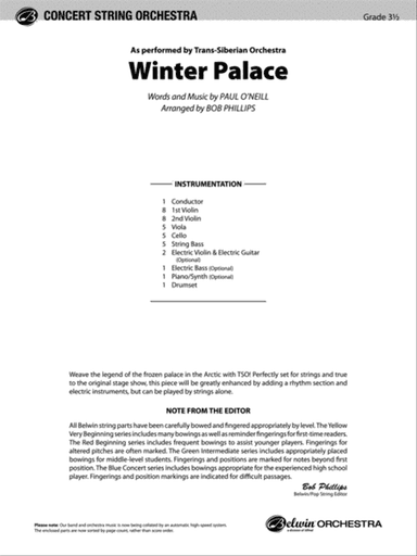Winter Palace: Score