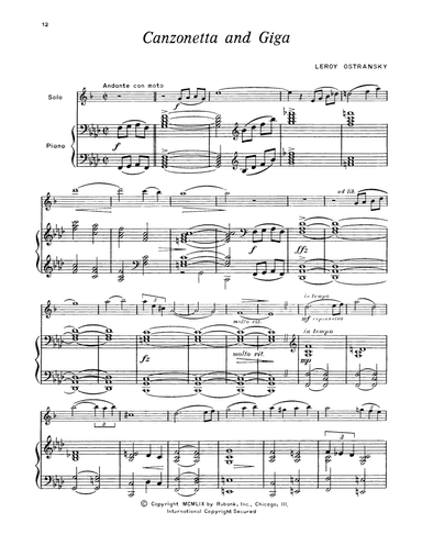 Canzonetta & Giga