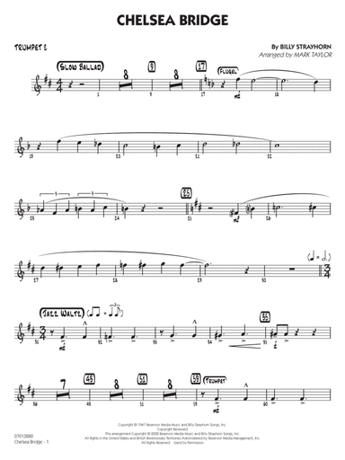 Chelsea Bridge (arr. Mark Taylor) - Trumpet 2