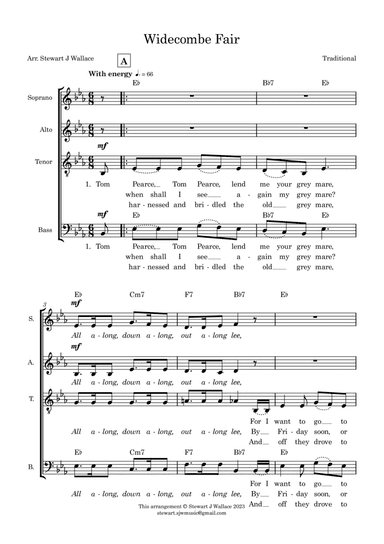 Widicombe Fair - SATB