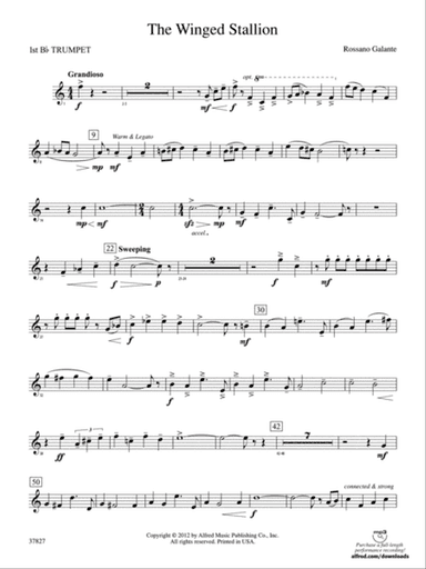 The Winged Stallion: 1st B-flat Trumpet