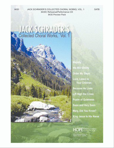 Jack Schrader's Collected Choral Works, Vol. 1-Digital Download