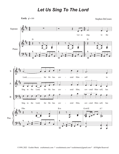 Let Us Sing To The Lord (SAB)