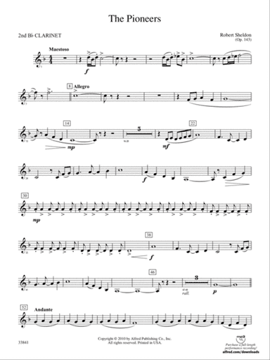 The Pioneers: 2nd B-flat Clarinet