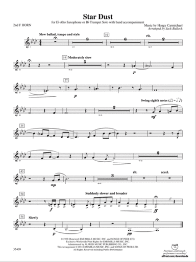 Star Dust: 2nd F Horn