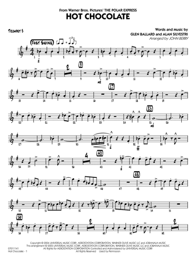 Hot Chocolate (from The Polar Express) (arr. John Berry) - Trumpet 3