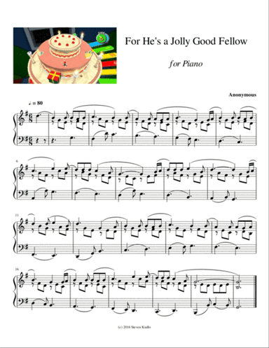 For He's A Jolly Good Fellow