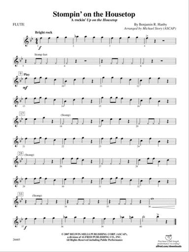 Stompin' on the Housetop: Flute