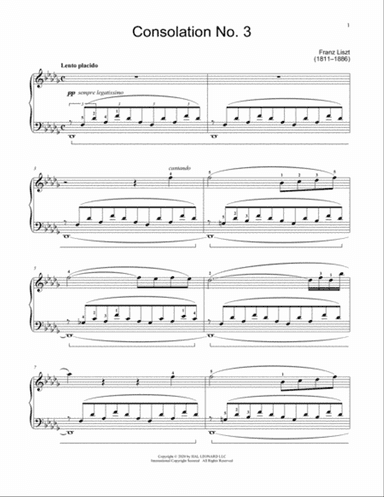 Consolation No. 3 In D-Flat Major