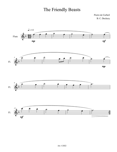 The Friendly Beasts (Flute Solo)