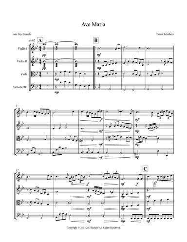 Ave Maria String Quartet