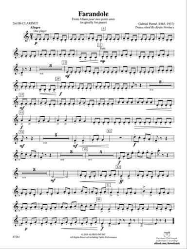 Farandole: 2nd B-flat Clarinet