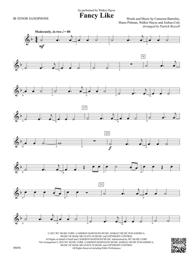 Fancy Like: B-flat Tenor Saxophone