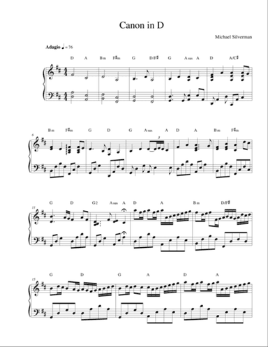 Canon in D Major (Piano)
