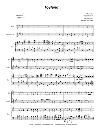 Toyland (Duet for Flute and Bb-Clarinet)