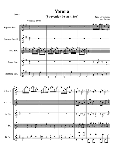 Vorona (The rook), From 3 song (Recollections of my chilhood)