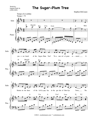 The Sugar-Plum Tree (Solo with SATB)