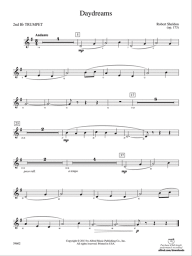 Daydreams: 2nd B-flat Trumpet