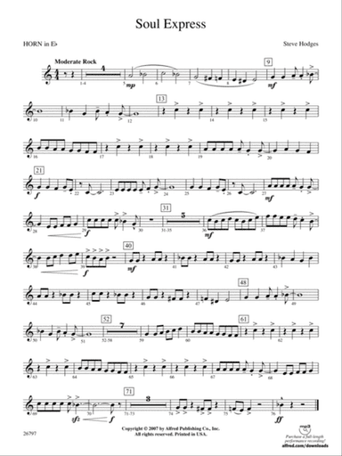 Soul Express: (wp) 1st Horn in E-flat