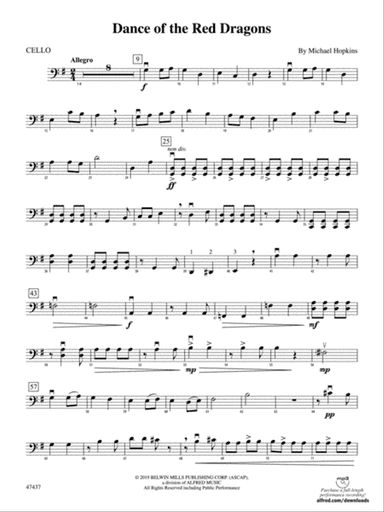 Dance of the Red Dragons: Cello