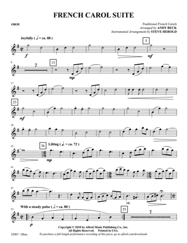 A French Carol Suite: Oboe