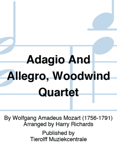 Adagio And Allegro, Woodwind Quartet