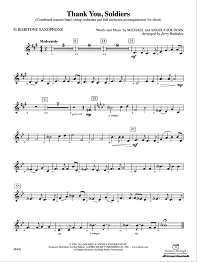 Thank You, Soldiers: E-flat Baritone Saxophone